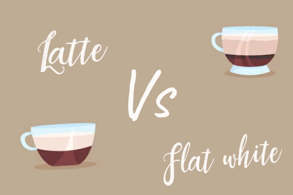 Flat white versus latte