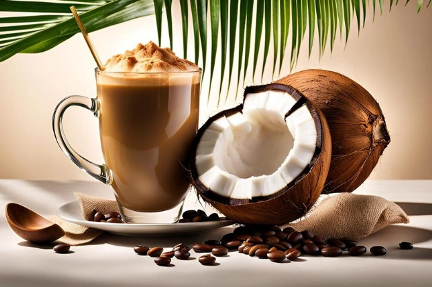 Café au lait de coco