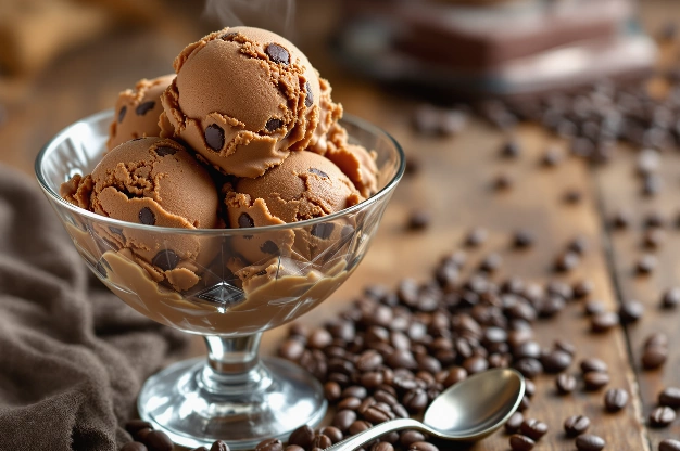Recette glace au café avec grains