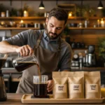 café moins acide
